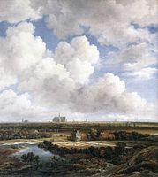 Jacob Van Ruysdael. View of Haarlem with Bleaching Grounds (ca.1665-75, Kunsthaus Zürich)
