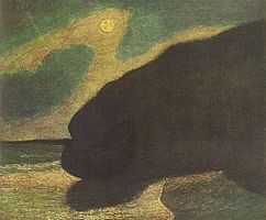 Albert Pinkham Ryder, Seacoast in Moonlight (1890, the Phillips Collection, Washington)