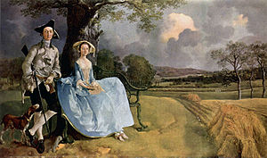 Thomas Gainsborough. Mr. and Mrs. Andrews (1749, National Gallery, London)