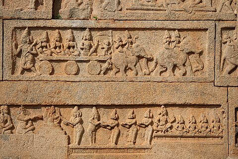 Relief in Hazara Temple