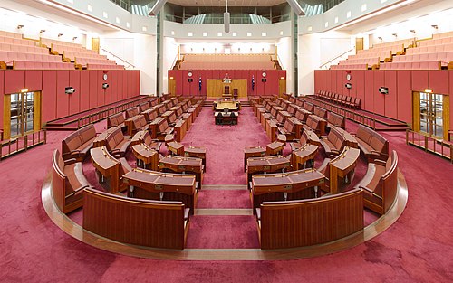 The Senate in the Parliament House of Australia, Canberra
