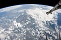 The Alps with Inn River valley, a view from International Space Station