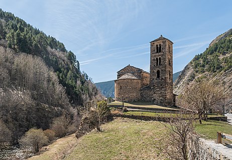 Saint John church in Caselles, Canillo parish, Andorra