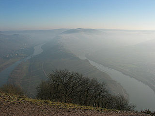 Haze above Mosel valley